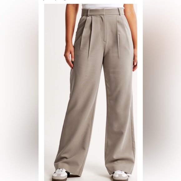 Abercrombie & Fitch Pants - Curve Love A&F Sloane Tailored Pant Abercrombie taupe 26